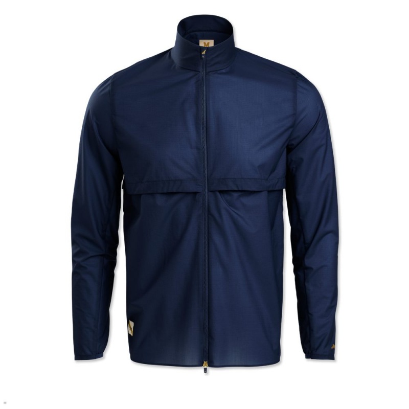 Tracksmith Rain Jacke Herren Navy | 297AUDYCS