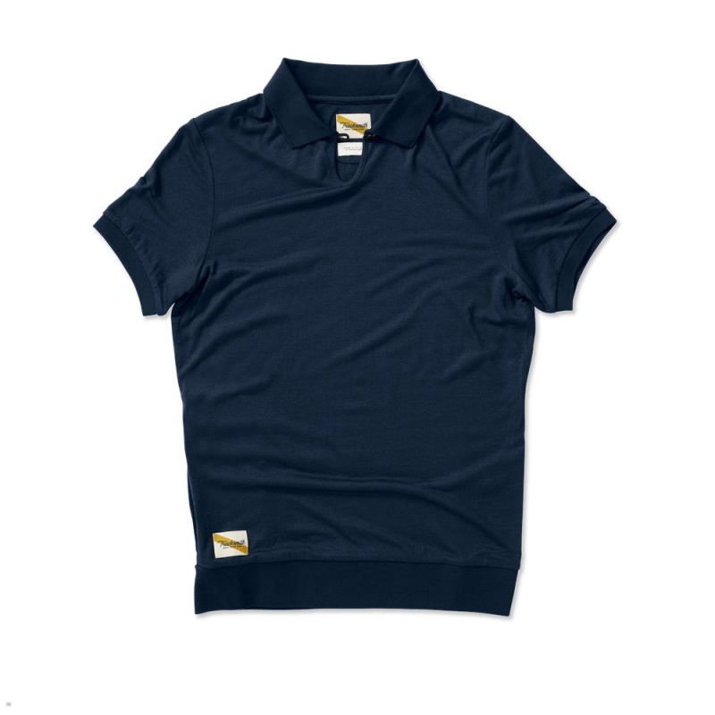 Tracksmith Rapid Transit Polo Hemd Damen Navy | 512SENPIJ