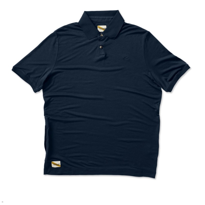 Tracksmith Rapid Transit Polo Hemd Herren Navy | 861XIDCNJ