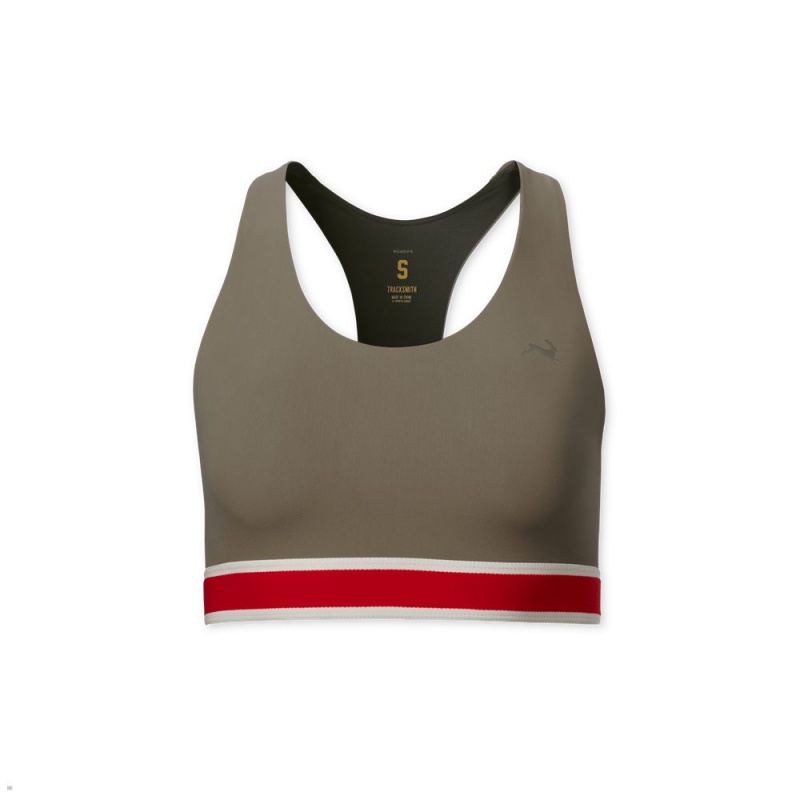 Tracksmith Run BH Damen Khaki | 280XZYKNE