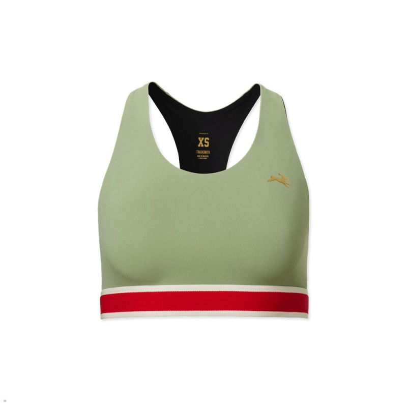 Tracksmith Run BH Damen Olivgrün | 306BEXFGW