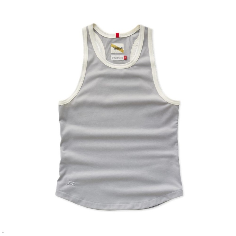 Tracksmith Run Cannonball Run Tanktop Damen Grau | 453DBJSRX