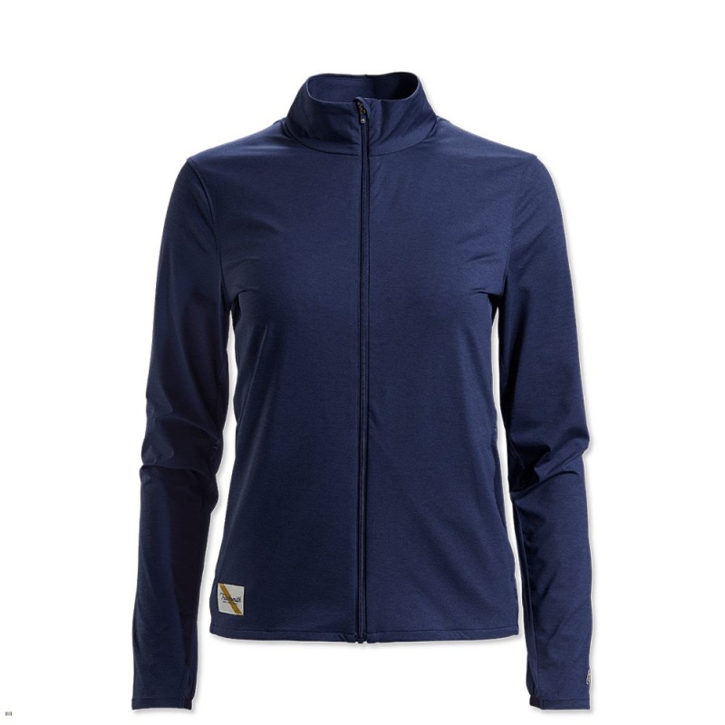 Tracksmith Session Jacke Damen Navy | 519FJHZEW