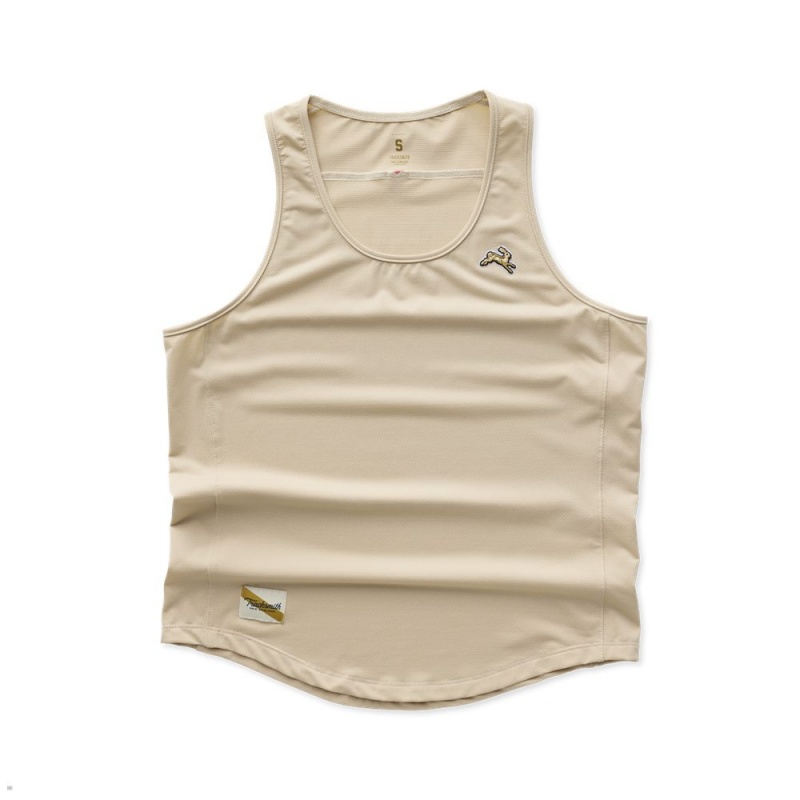 Tracksmith Session Tanktop Damen Beige | 471CUYPED