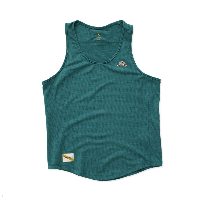 Tracksmith Session Tanktop Damen Grün | 723PHDOWF