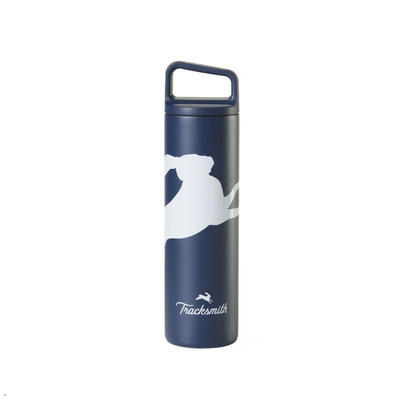 Tracksmith Stainless Steel Bottle Sonstiges Zubehör Navy | 134IBSLVM