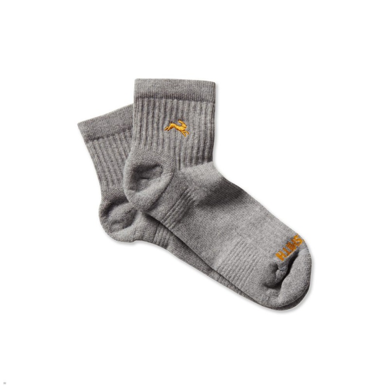 Tracksmith Trackhouse Crew Socken Grau | 780CSVHZQ