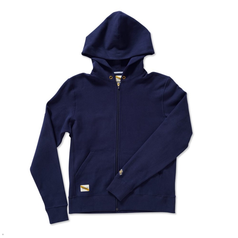 Tracksmith Trackhouse Zip Sweatshirt Herren Navy | 578UXKIBG