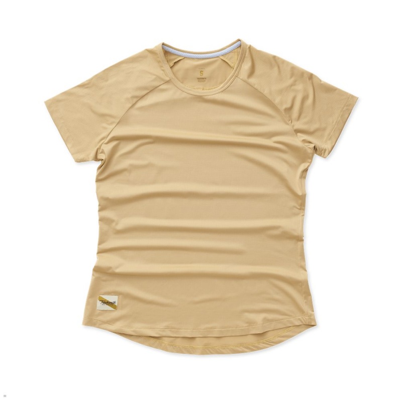 Tracksmith Twilight T-Shirt Damen Khaki | 693XNOITL