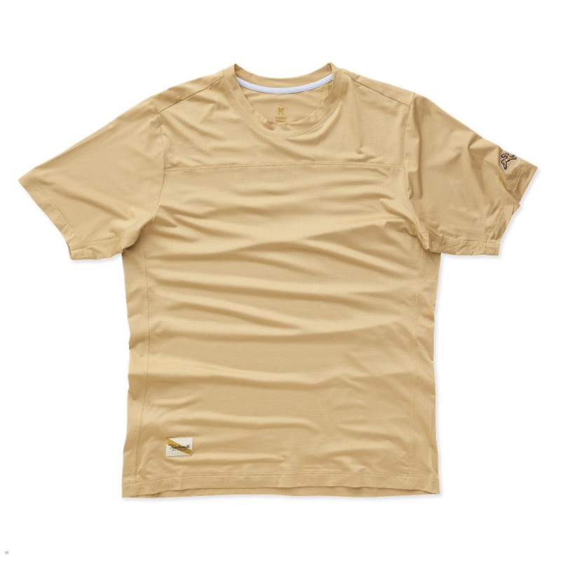 Tracksmith Twilight T-Shirt Herren Khaki | 329XNHKFD