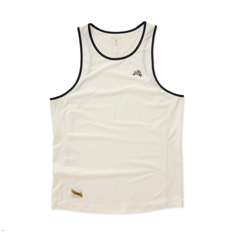 Tracksmith Twilight Tanktop Herren Weiß | 970TSYIBR