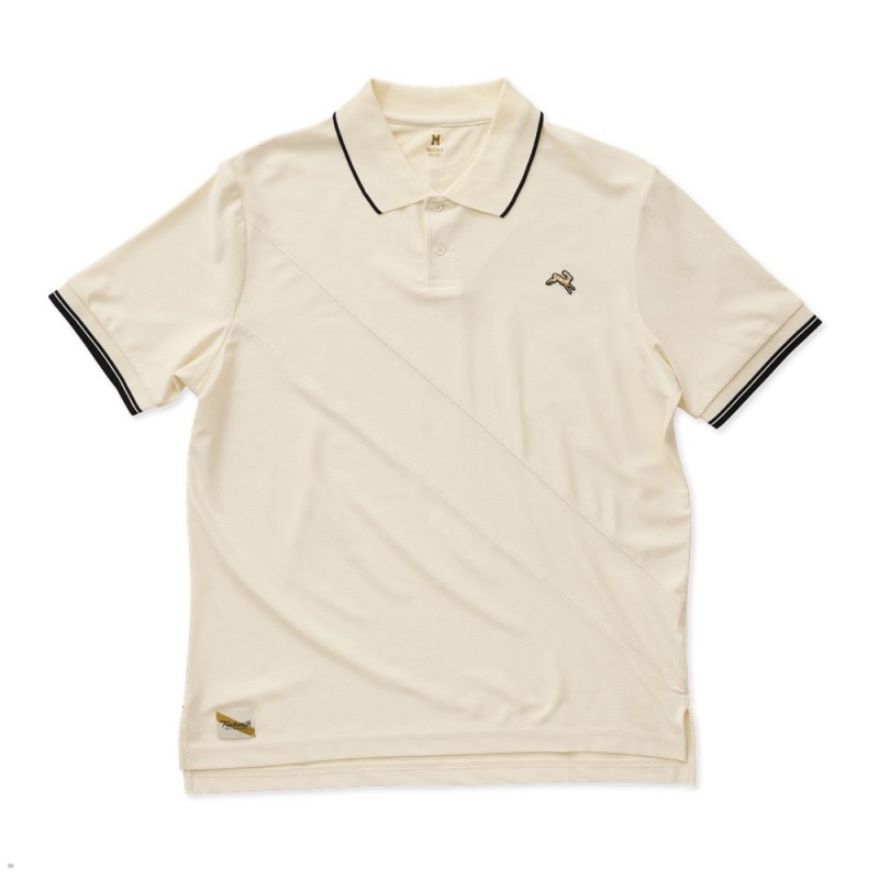 Tracksmith Van Cortlandt Polo Hemd Herren Weiß | 345JYQXHV