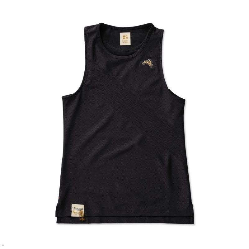 Tracksmith Van Cortlandt Tanktop Damen Schwarz | 793ZEKFCH