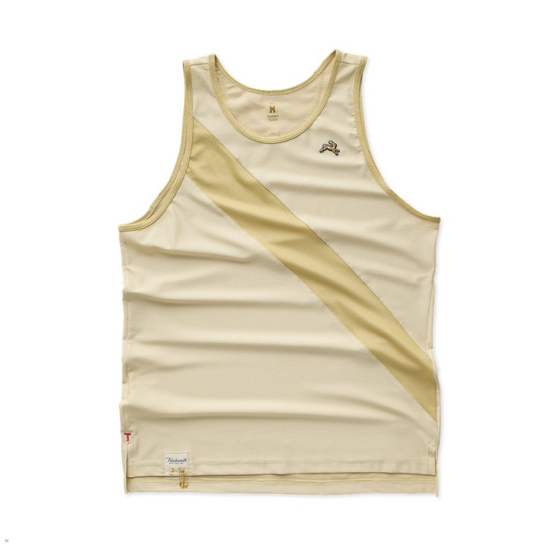 Tracksmith Van Cortlandt Tanktop Herren Beige | 258CEWONU