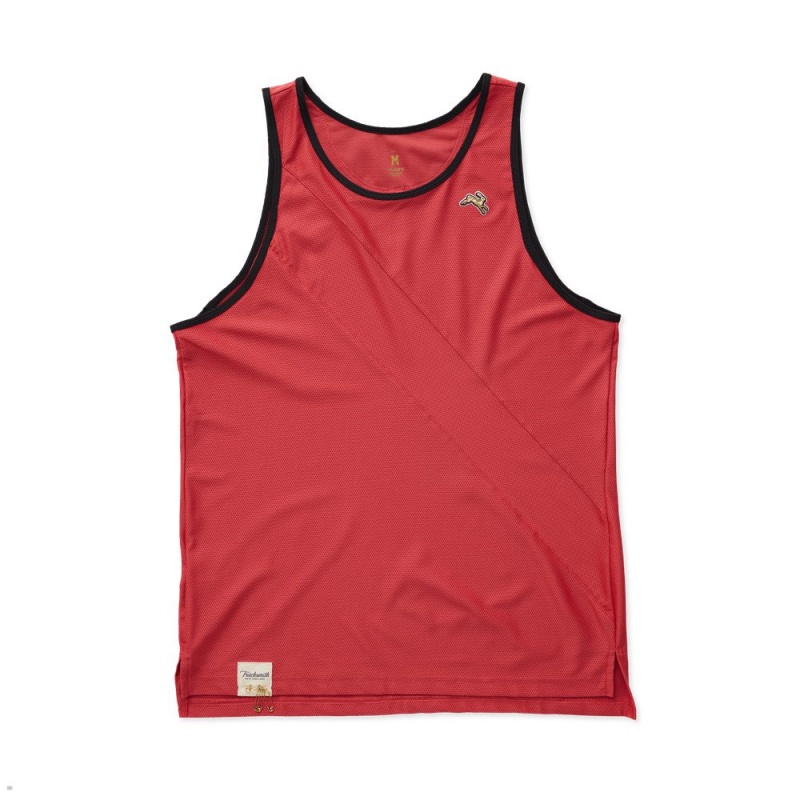 Tracksmith Van Cortlandt Tanktop Herren Rot | 561VWLXPU