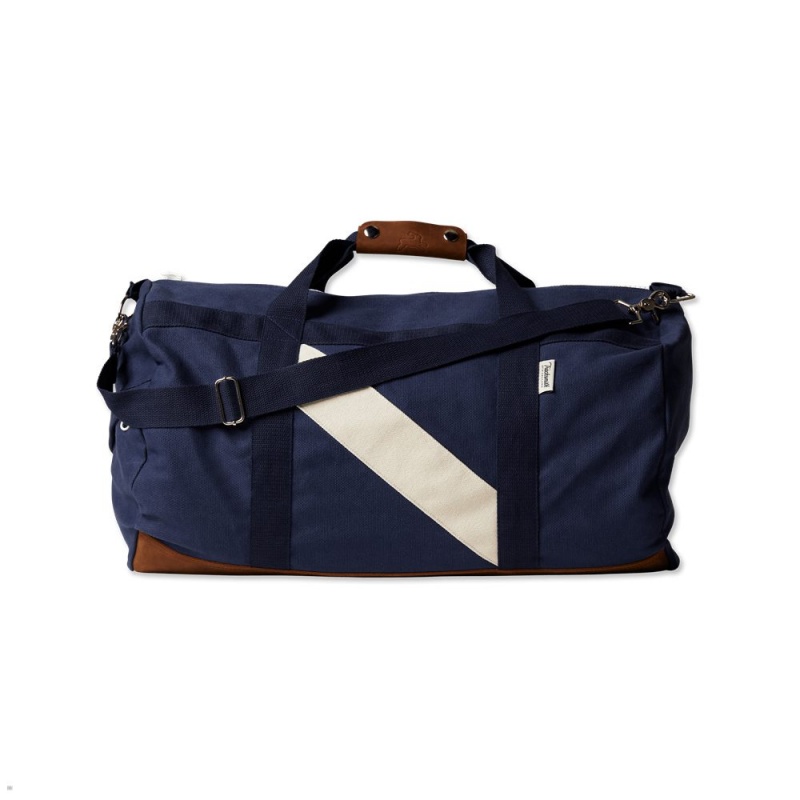 Tracksmith Weekend Duffel Taschen Blau | 859SBNEDA